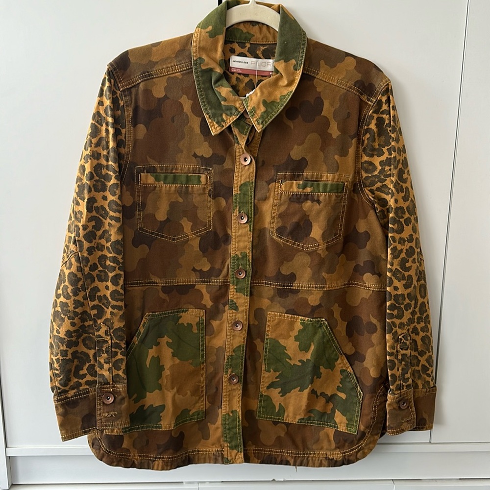 Camouflage Anthropology Jacket Pilcro